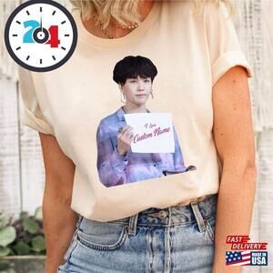 Yoongi I Love Custom Name Shirt Agust D Suga Bts Unisex